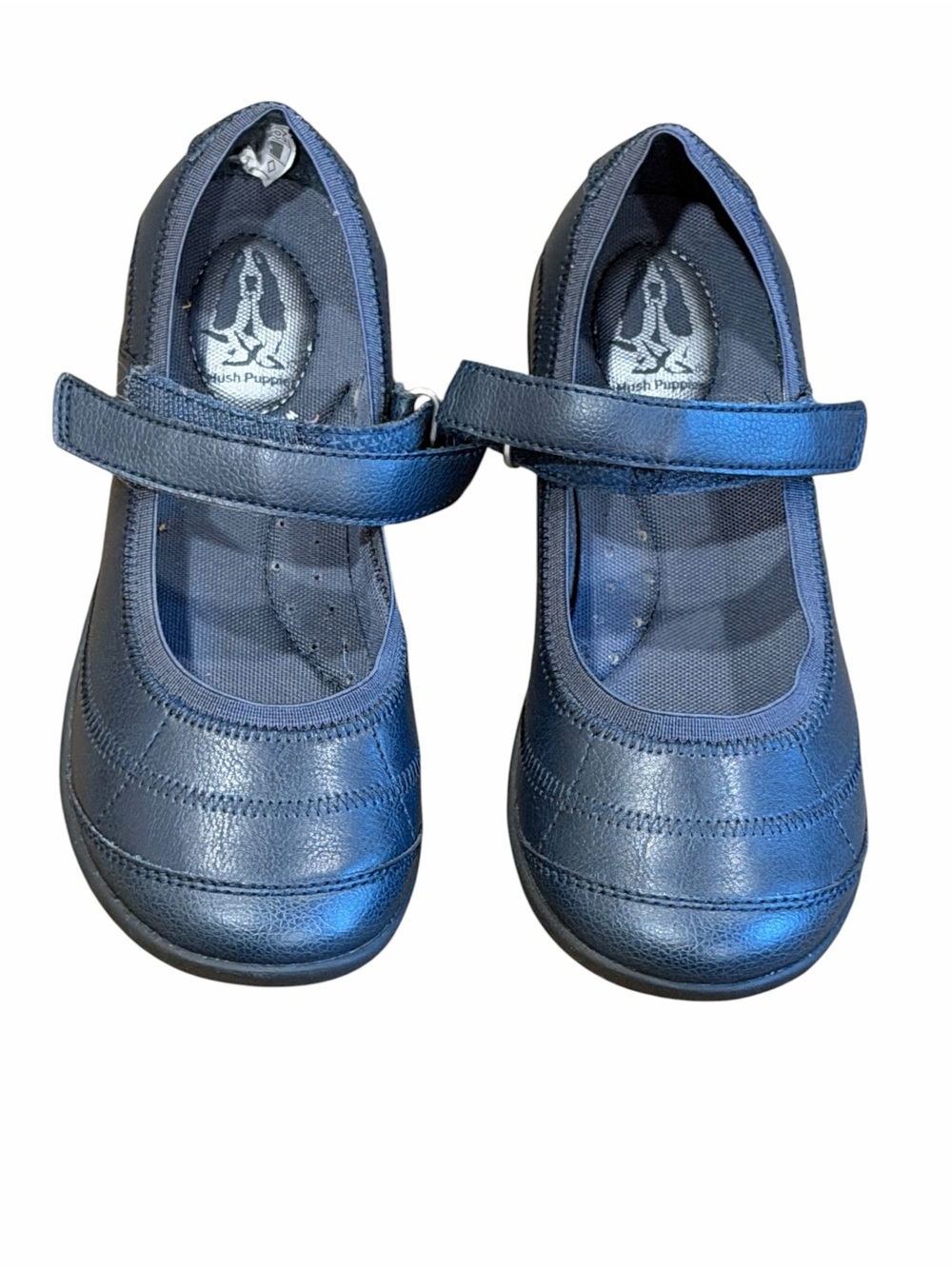 Hush Puppies, Navy Mary Jane School Shoes for Girls, Size 3